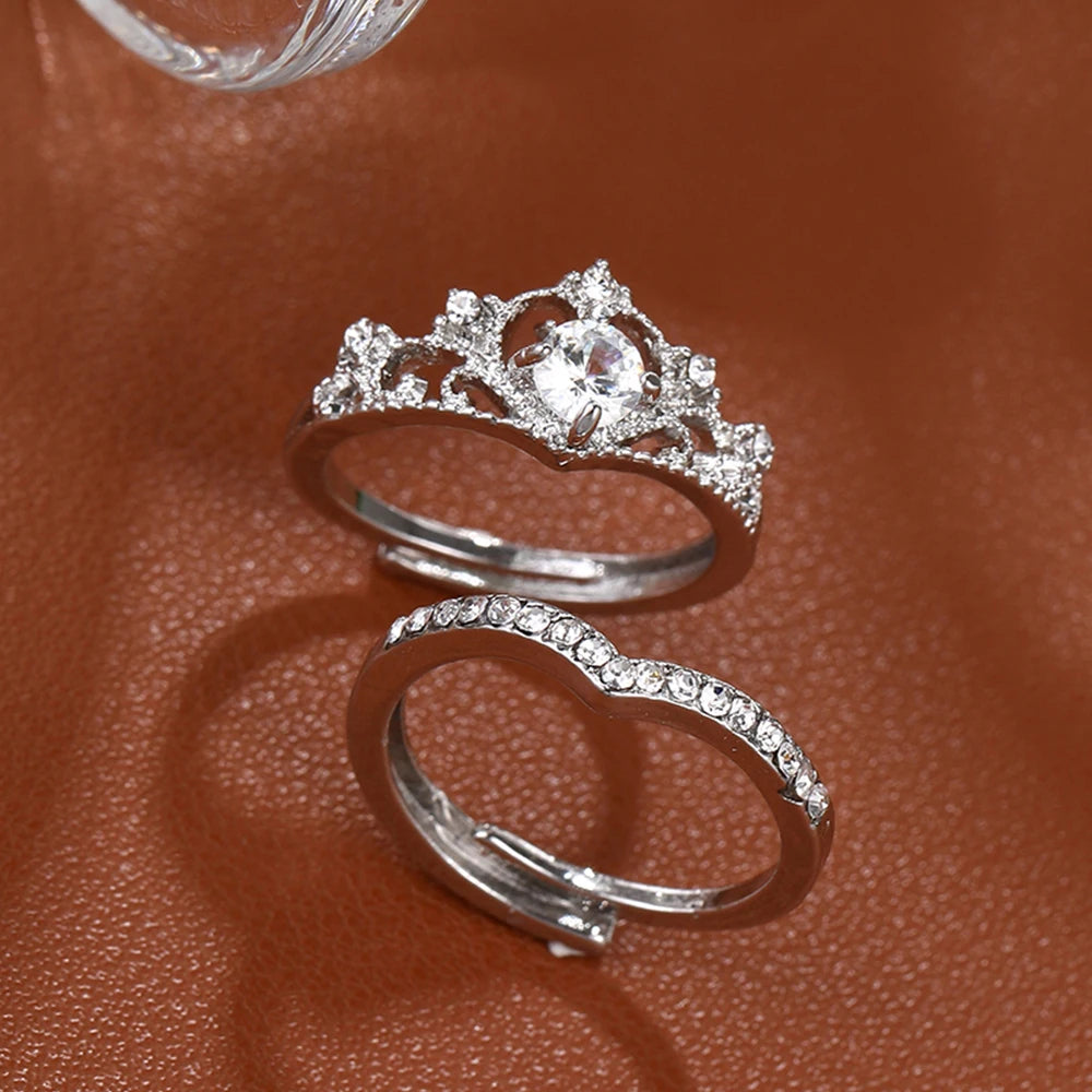 Ever After Crown Ring Set